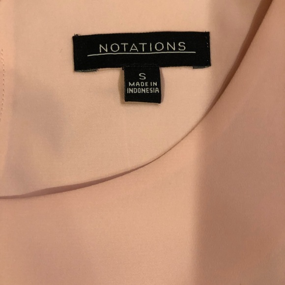 Notations Pink polyester tank size s with tags - Picture 2 of 3